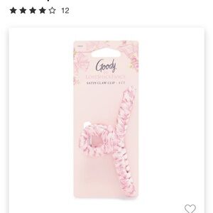 NWT Goody LoveShackFancy Satin Claw Clip
Rosa Beaux Pink